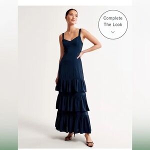 Abercrombie & Fitch Ruffle Tiered Maxi Dress